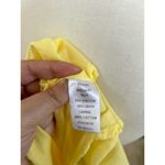 Mable Butter Yellow Linen Blend Square Neck Puff Sleeve Mini Dress Size L Photo 5