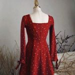 Milkcocoa Korea Red Hearts Dress Size XS Photo 3