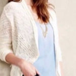 Anthropologie Knitted & Knotted Ismare Cable Knit Cardigan Small Petite Boho Photo 0