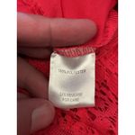 Moral Fiber  Blouse Womens Large Pink Coral Lace Crochet Short Sleeve Boho Top Photo 5