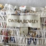 Cynthia Rowley Floral Smoked Peasant Blouse Photo 6