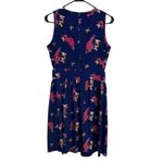 Trollied Dolly Brilliant Blue Dress Floral Butterfly Print Sleeveless Party Sz M Size M Photo 5