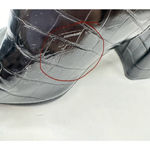 Steve Madden Black Ankle Boots Size 6.5 m women's Tolerate Crocodile Photo 6