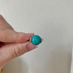 Boutique “Norma” Southwestern Blue Turquoise Silver Ring 6.5 Cowgirl Maximalist Photo 10