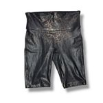 Spanx ‎ Faux Leather Leopard Print Bike Shorts Size Small Athletic Athleisure Photo 2
