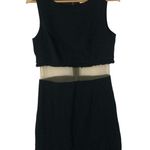 Bailey44 Bailey/44 Black Sonora Mesh Fringe Hem Mini Dress M Photo 1