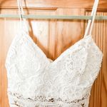 Kendall + Kylie White Lace Crop Top Photo 2