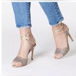 Veronica Beard   Suma Glitter Metalic Heels In Confetti Gold Size 39/9 USA Photo 2