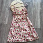 Petersyn coquette floral mini dress button down front open back Pink Photo 5