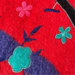 Vintage 80s 1980s Rafael Acrylic Mohair Biplane Airplane Novelty Sweater M Red Size M Photo 5