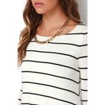 Lulus ✨Lulu’s Swing Along Black and Ivory Striped Long Sleeve Dress✨ Photo 2