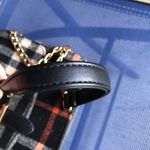 Wool Bag Purse Plaid Fabric Crossbody Black Photo 3