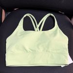 Lululemon Energy Longline Bra Sz8 B-D Lemongrass Photo 2