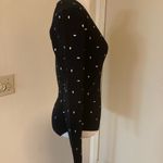 ZARA Women's Bodysuit V Neck Silver Stud Black Size M Photo 11