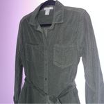 Lucky Brand Corduroy Shirt Dress Mini Women Size XS Ribbed Button Fall Office Photo 1
