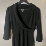 Connected Apparel Connected Black Knit Midi Dress (Size Medium) Photo 2