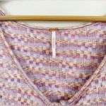 Free People Pink and Purple Peplum Top Photo 3