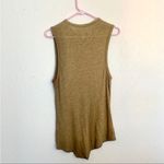 Free People NWOT Army Green Linen Bodysuit Tank S Photo 5