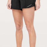 Lululemon  Black Hotty Hot Shorts High Rise 4" Size 6 US Photo 0