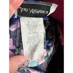 party dress floral drop waist puff sleeve swing skirt pink teal blue 1980s Size 12 Photo 11