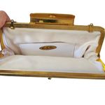 Vintage La Regale Ivory Evening Purse Satin Lining Clutch Cocktail Wedding White Photo 2