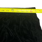 ZARA  Womens Black Velvet Floral Embroidered Pants Size L Wide Leg Boho Grandma Photo 4