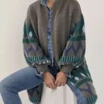 Anthropologie Kai Long Open Cardigan Sweater One Size Gray Excellent RARE HTF Photo 11