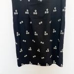 VTG 90s Giorgio Fiorlini Womens Dress Sz 10 Black Floral Minimalist Dark Cottage Photo 3