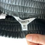 BB Dakota  First Place Black Faux Leather Joggers with White Accents Medium New Photo 11