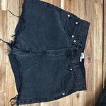 Princess Polly  Black Denim Shorts Photo 0