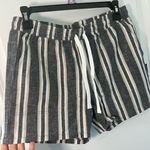 Little Bipsy NWT Striped Drawstring Casual Cargo Shorts with Pockets Sz S Gray Photo 5