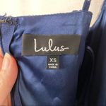 Lulus Lulu’s Memorable Night Navy Blue Floral Print Maxi Dress Sz.XS Photo 7