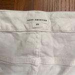 Good American Good Legs High Rise Straight Leg Raw Hem Jeans in White Size 20 Photo 9