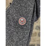 HFX Halifax High Performance Hooded Luna Black Gray Knit Full Zip Jacket Size M Photo 9