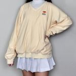 ep pro Pale Light Cream Yellow Athletic Golf Long-Sleeve V-Neck Wind Shirt Windbreaker Jacket Photo 0