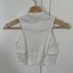 Uniqlo Mock Neck Sleeveless Cropped Sweater Photo 3