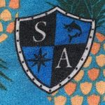 🇺🇸 NWOT SA Pineapple Turquoise Face Shield Photo 2