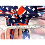 Fabletics  Tyson Track Shorts Womens XS Patchwork Pride Red White Blue Zip Pocket Photo 6