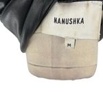 Nanushka Roberta Black Faux Leather Mini Shirt Dress Western Size Medium Photo 11