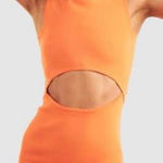 NAKEDVICE Cleo Orange Cutout Mini Dress Small Photo 0