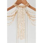 Free People  Bohemian Beaded Festival Baez Body Chain Mustard Paprika Statement Photo 3
