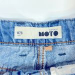 Topshop Moto Crochet Denim Shorts Size 6 Photo 2
