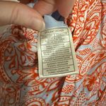 Cupcakes & Cashmere Orange and White Paisley Romper Size Small Photo 6