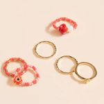 Francesca's NWT Kayla mushroom stretch ring set Photo 1