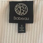 Bobeau  White Wrap Tie Sleeveless Top Small Ribbed Knit Rayon Blend Tank Photo 5