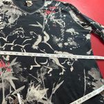 Jess & Jane Womens 1X Cotton Top Horse Print Artsy Equestrian Western Boho comfy Black Photo 10