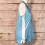 Adidas  Clima Cool Light Blue and White Sleeveless Top Size M Photo 2
