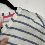 Fresh Produce  Blue White Striped Tunic Sweater Women OS Beachy Oversized Slouchy Photo 4