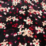 Amour Vert (M) Leeron Silk Floral Mini Skirt - Flowy Zip Closure Thin Waistband Photo 7