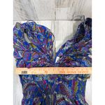 House of Harlow 1960 (Revolve) Paisley Floral Dress M | Cotton | Smocked Waist Blue Size M Photo 8